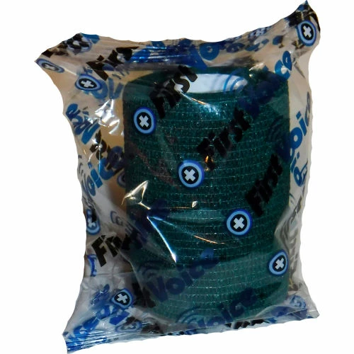 First Voice™ 3" x 5 Yards Self Adhesive Bandage, Non-Latex , Kelly Green