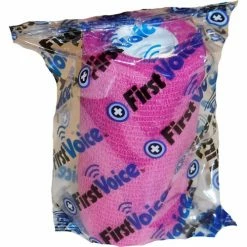 First Voice™ 4" x 5 Yards Self Adhesive Bandage, Non-Latex , Bright Pink, Pack of 4