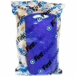 First Voice™ 4" x 5 Yards Self Adhesive Bandage, Non-Latex , Dark Blue, Pack of 4