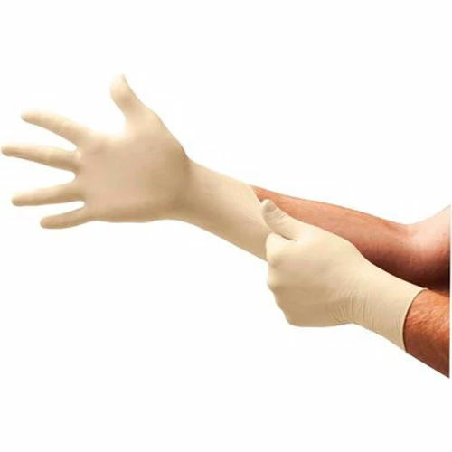 Ansell TouchNTuff® 69-210 Industrial Grade Latex Gloves, Powdered, Natural, M, 100 Gloves/Box