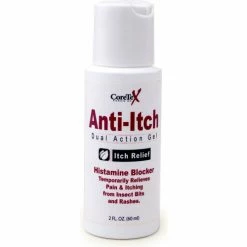 CoreTex® 26663 Anti-Itch Gel Bottle, 2 oz, Dual Action, 1-Bottle - Pkg Qty 12
