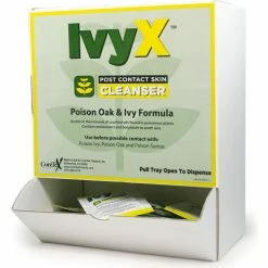 CoreTex® Ivy X 84661 Post-Contact Cleanser, Posion Oak & Ivy Lotion, Wallmount, 50 Packets