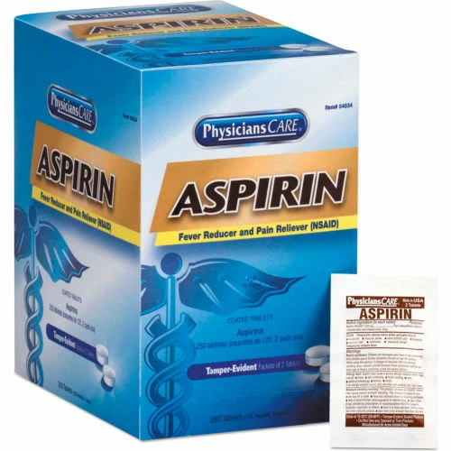 PhysiciansCare® Aspirin Tablets, 250 Doses per box - Image 2