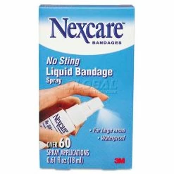 3M Nexcare 11803 No-Sting Liquid Bandage Spray, .61 oz.