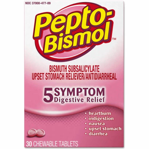 Pepto-Bismol™ Chewable Tablets, Original Flavor, 30/Box - Image 6