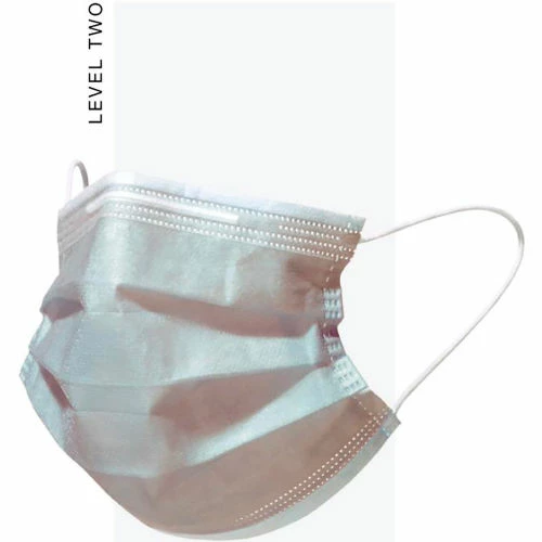 STLFLX™ AirGUARDZ™ ASTM F2100 Level 2 Surgical Mask w/ Earloops, Gray, 50/Bx, SEN-720 - Image 2