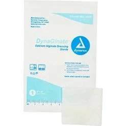 Dynarex DynaGinate™ Calcium Alginate Dressing, 2"L x 2"W, 120 Pcs