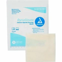 Dynarex DynaGinate™ Calcium Alginate Dressing, 4-1/4"L x 4-1/4"W, 120 Pcs