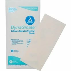 Dynarex DynaGinate™ Calcium Alginate Dressing, 4"L x 8"W, 60 Pcs
