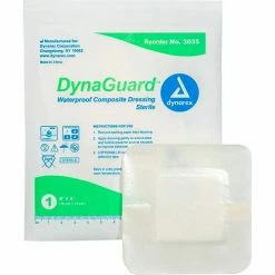 Dynarex DynaGuard™ Bordered Waterproof Dressing, 4"L x 4"W, 120 Pcs