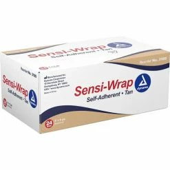 Dynarex Sensi Wrap Self Adherent Bandage Rolls W/o Rubber Latex, 3"W x 5 yards, 24 Pcs