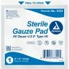 Dynarex Gauze Pad, Sterile, 4"L x 4"W, 12 Ply, 1200 Pcs