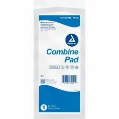 Dynarex Combine Pads, Sterile, 1/Pouch, 8"W x 7-1/2"L, 240 Pcs