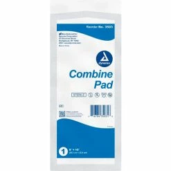 Dynarex Combine Pads, Sterile,1/Pouch, 8"W x 10"L, 360 Pcs
