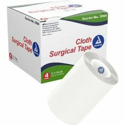 Dynarex Cloth Surgical Tape, 3"W x 10 yards, Pack of 48